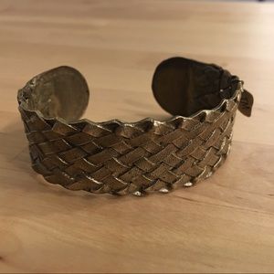 Anthropologie Bronze Braided Bracelet